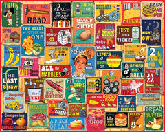 White Mountain Things We Say puzzle box showcasing a bold 1000-piece design for family fun.