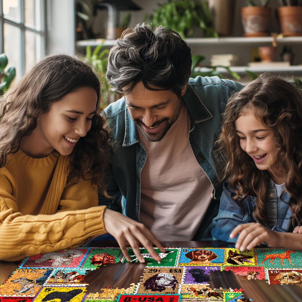 USA-made puzzle from White Mountain with Happiness Guarantee for confident gifting.