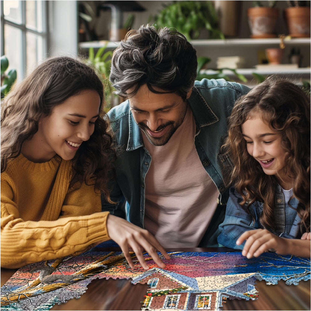 White Mountain USA-manufactured puzzle with Happiness Guarantee.