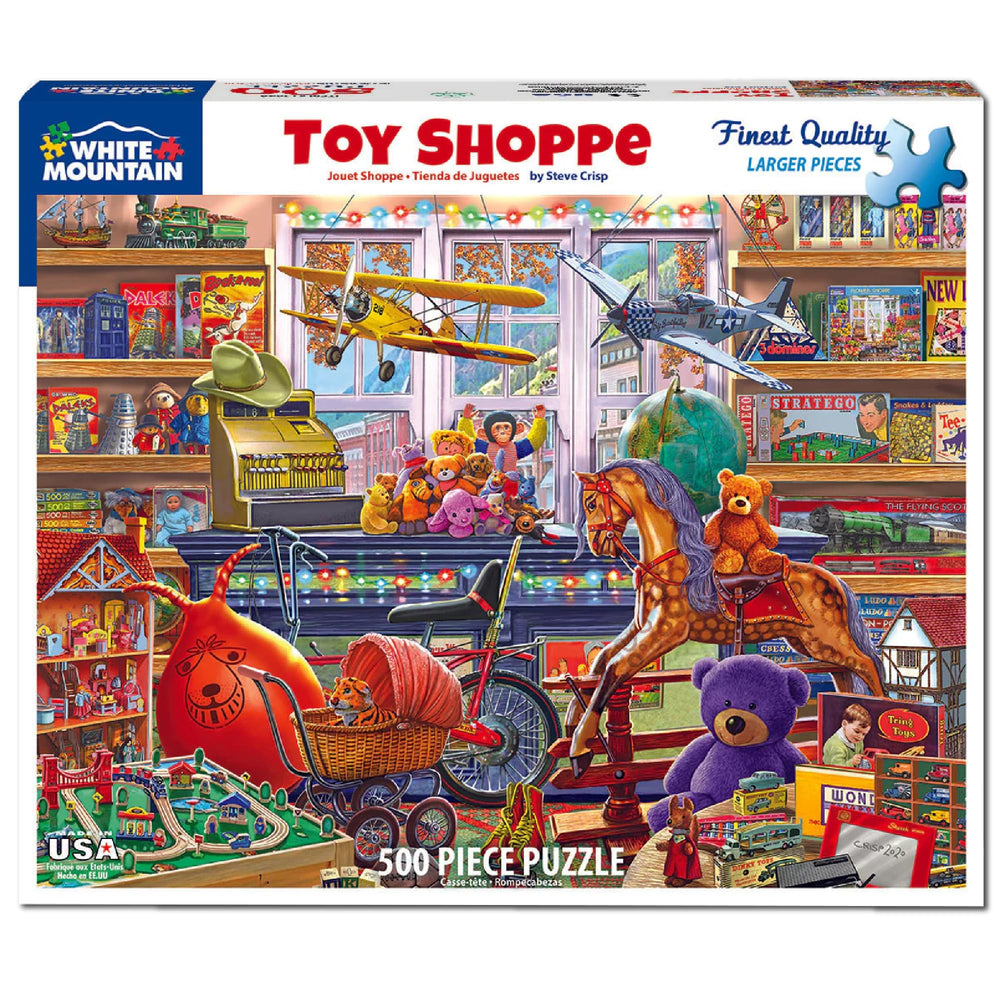White Mountain vintage toys and games create nostalgia while you piece together memories.