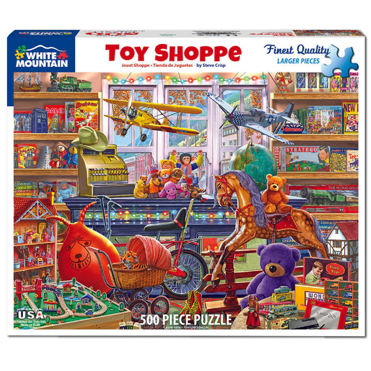 White Mountain vintage toys and games create nostalgia while you piece together memories.