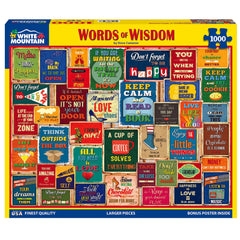 Close-up of White Mountain Words of Wisdom pieces highlighting large, easy-to-grip shapes.