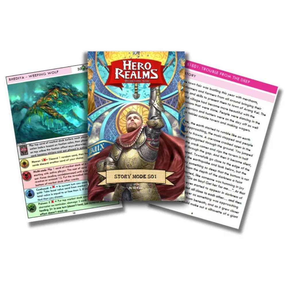 White Wizard Games Hero Realms hero level-up showcases character progression and expanded options.