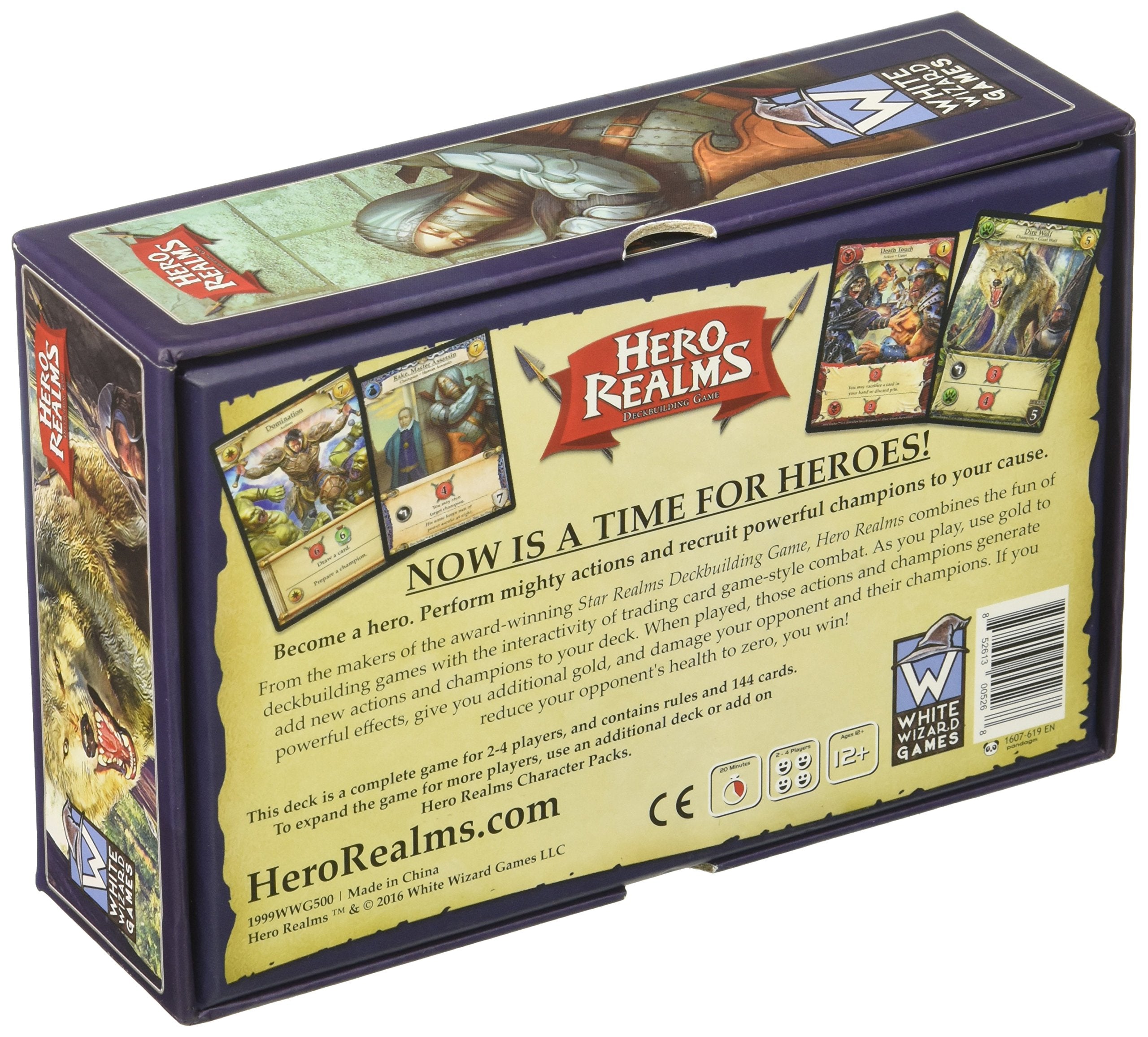 White Wizard Games Hero Realms weapons showcase legendary gear for dramatic combo plays.