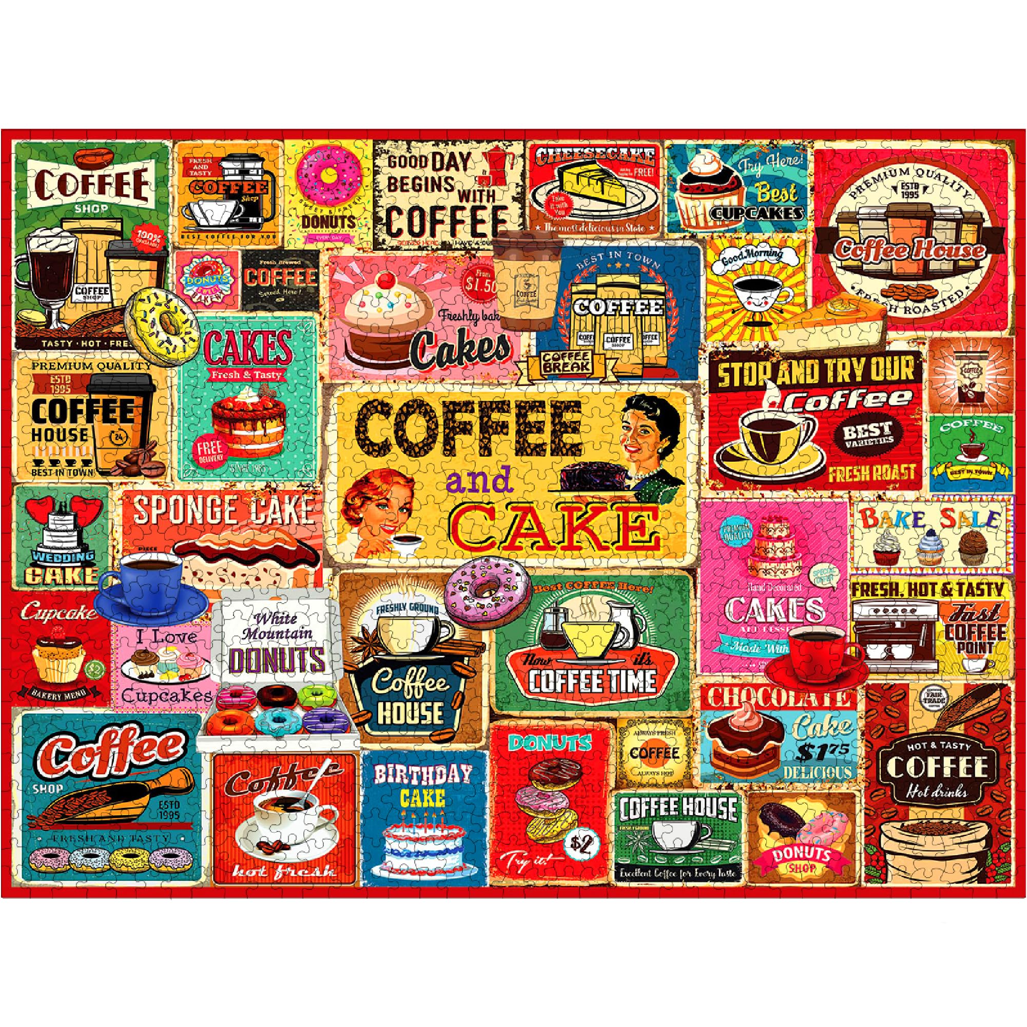 White Mountain puzzle large pieces highlight easy handling during relaxed weekend assembly.