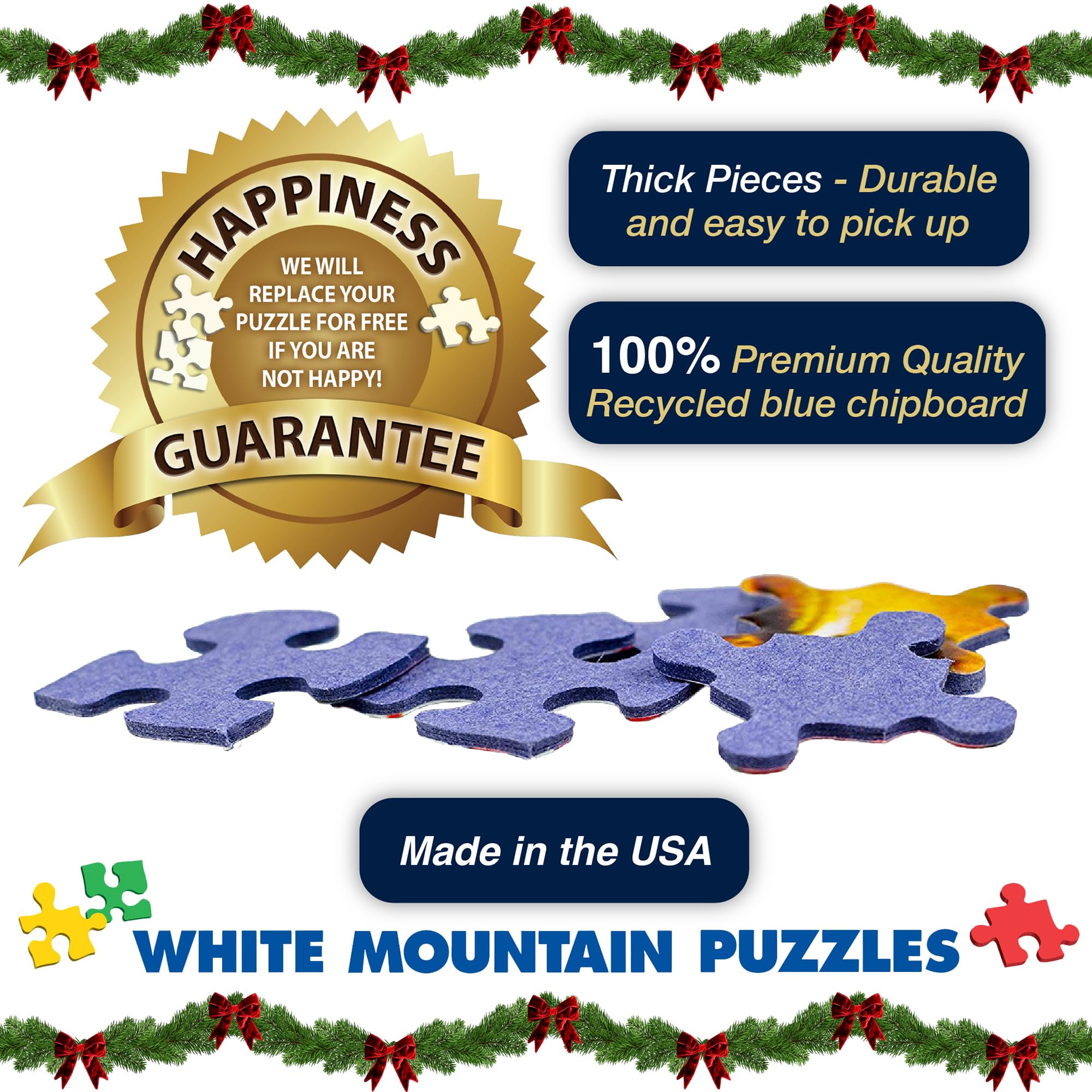 White Mountain finished-24x30-puzzle reveals a stunning wall display after completion.