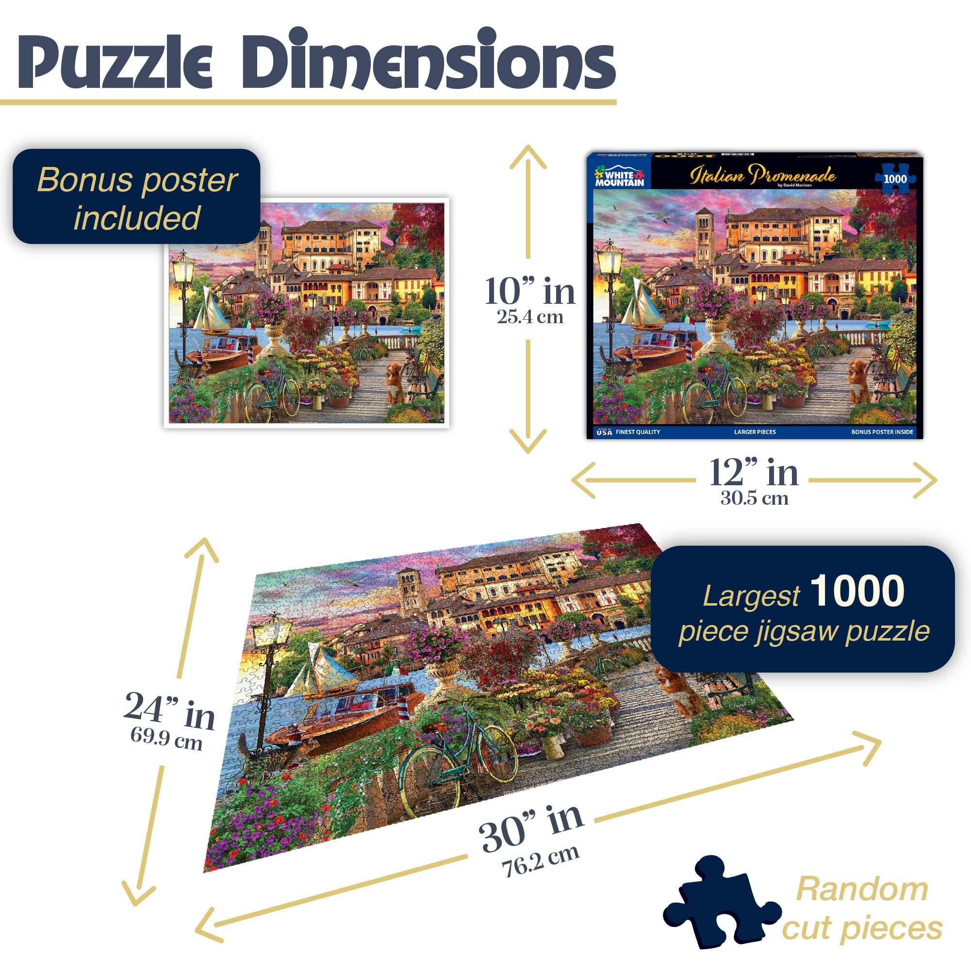 White Mountain Italian Promenade hand-assembly, pieces click together with satisfying precision.
