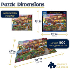 White Mountain Italian Promenade hand-assembly, pieces click together with satisfying precision.