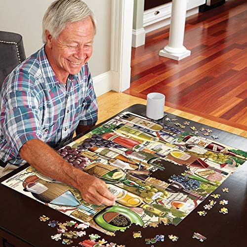 White Mountain Paradise Fall Puzzle mountain peaks close-up invites focused, mindful puzzling.