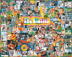 White Mountain The Sixties box art with nostalgic 60s imagery