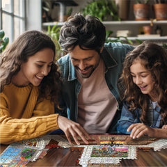 White Mountain Seaside Dreams puzzle box demonstrates gift-ready packaging for travel or gifting.