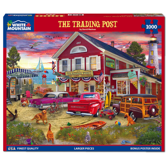 White Mountain Vintage charm 1950s scene puzzle for nostalgic evenings.