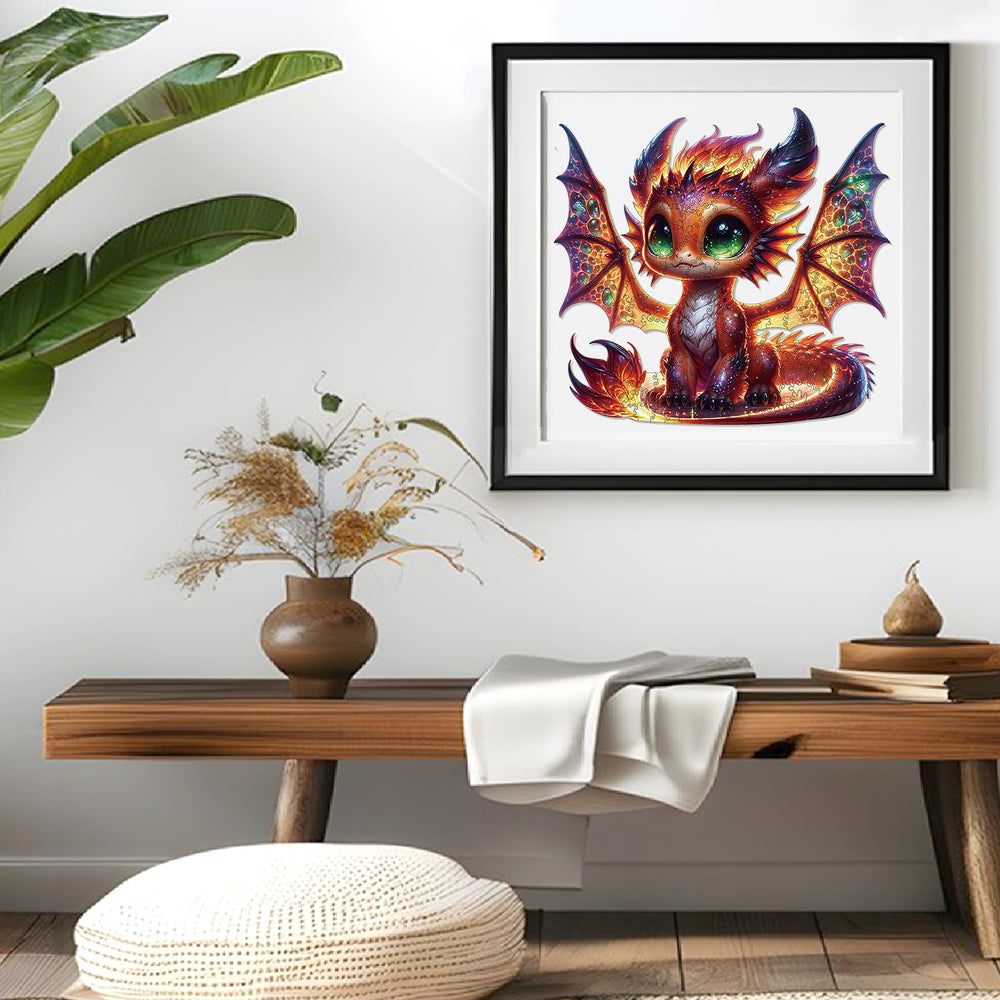 WHJSG dragon puzzle edge basswood finish for durability and touch comfort