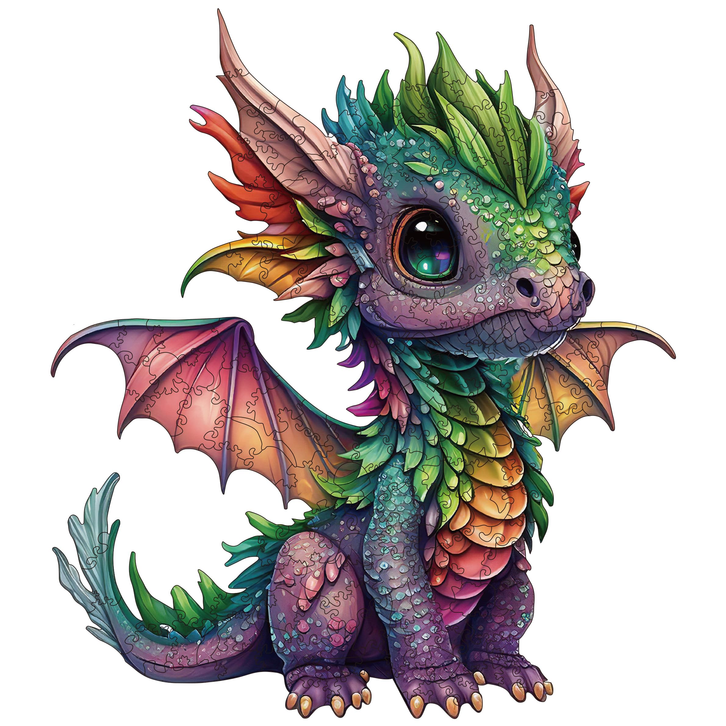 WHJSG dragon wood puzzle 200 pieces for adult brain boosting focus