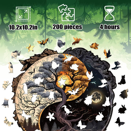 WHJSG Irregular animal shapes puzzle with smooth edges for relaxed play.