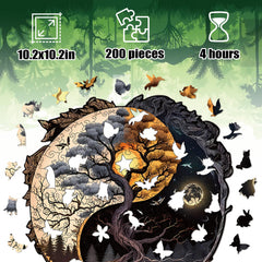 WHJSG Irregular animal shapes puzzle with smooth edges for relaxed play.