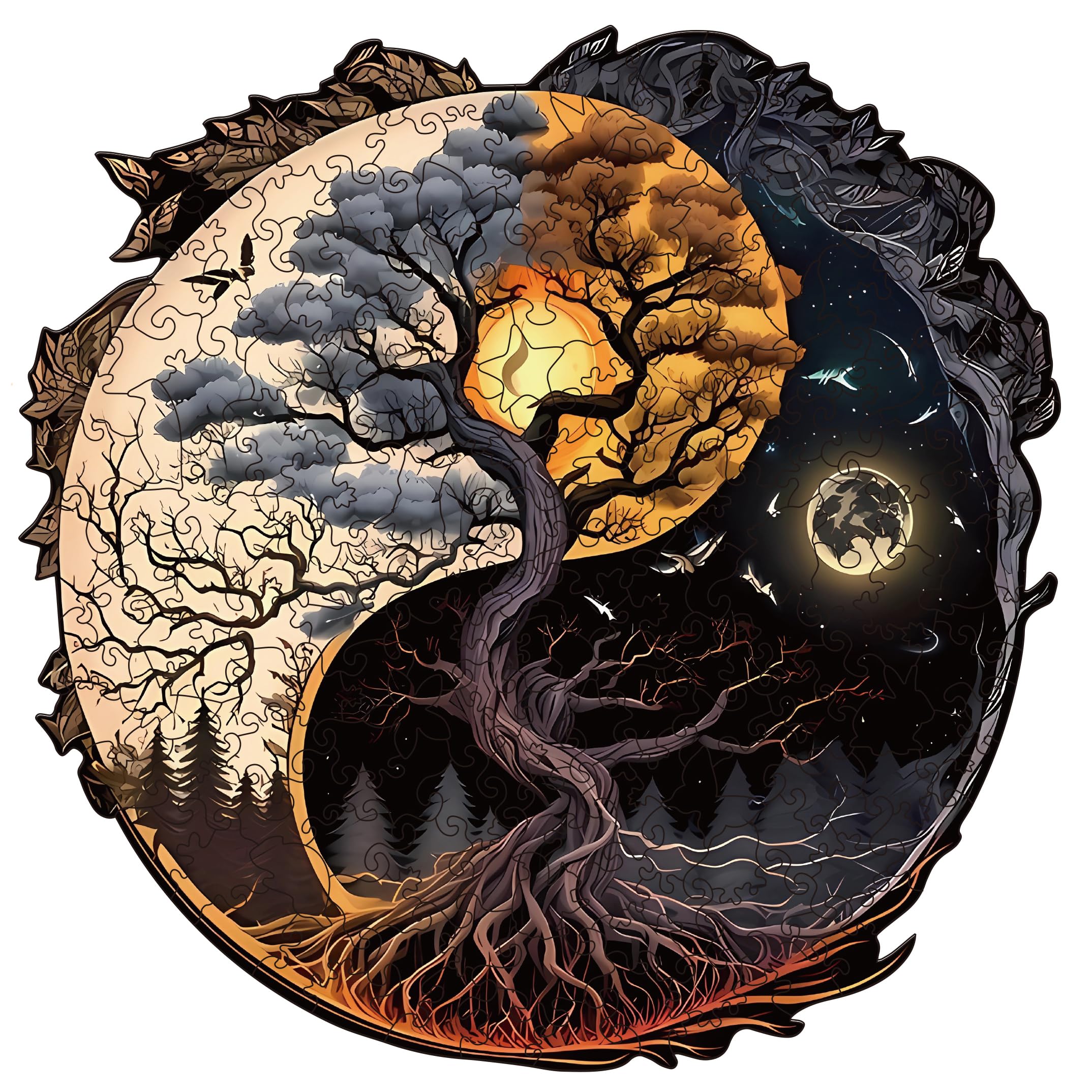 WHJSG Tree of Life 200-piece puzzle for family bonding during evenings.