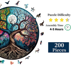 WHJSG wooden puzzle basswood material with vivid colors and smooth surface