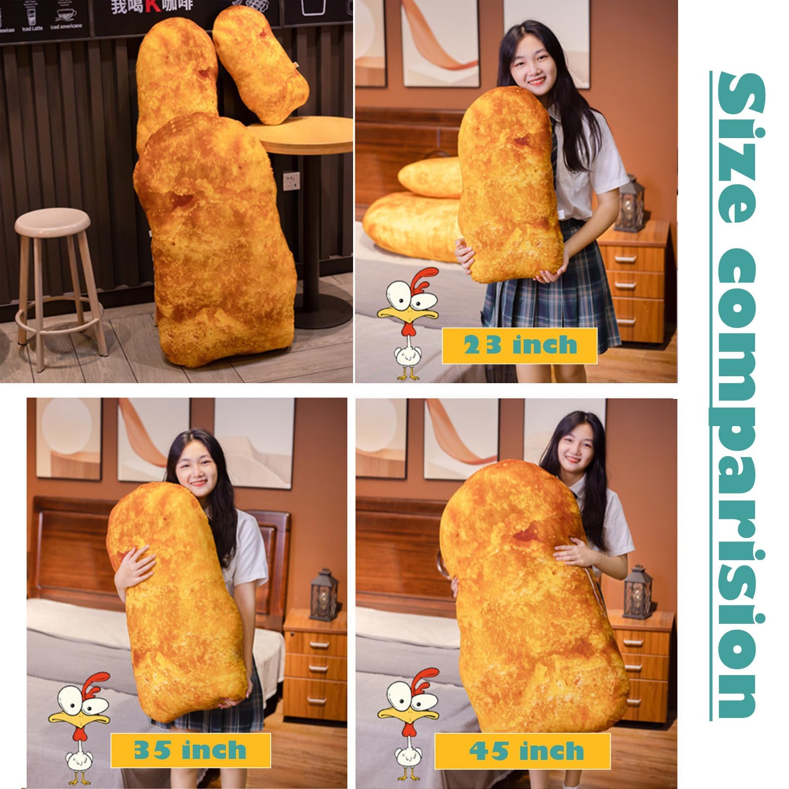 Whlo4U food-design plush, playful novelty for desks or couches.
