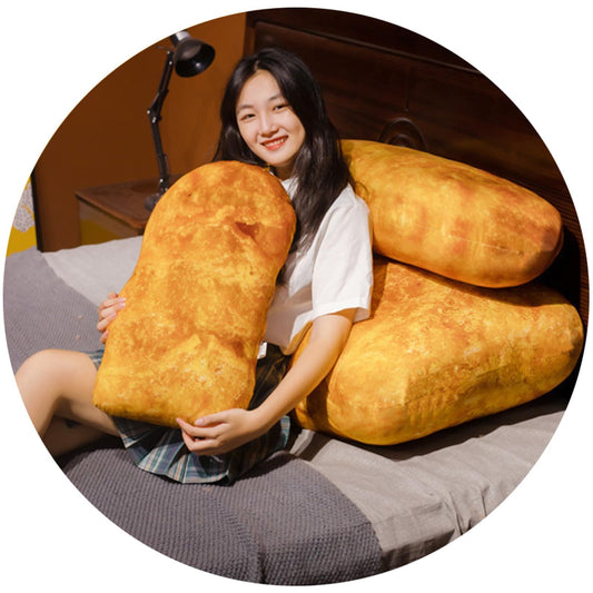 Whlo4U simulation chicken plush pillow, side view, cute kitchen-inspired decor.
