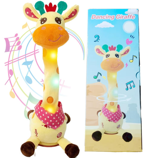 WHNKFB Dancing Giraffe Plush Toy dances to music for toddlers.