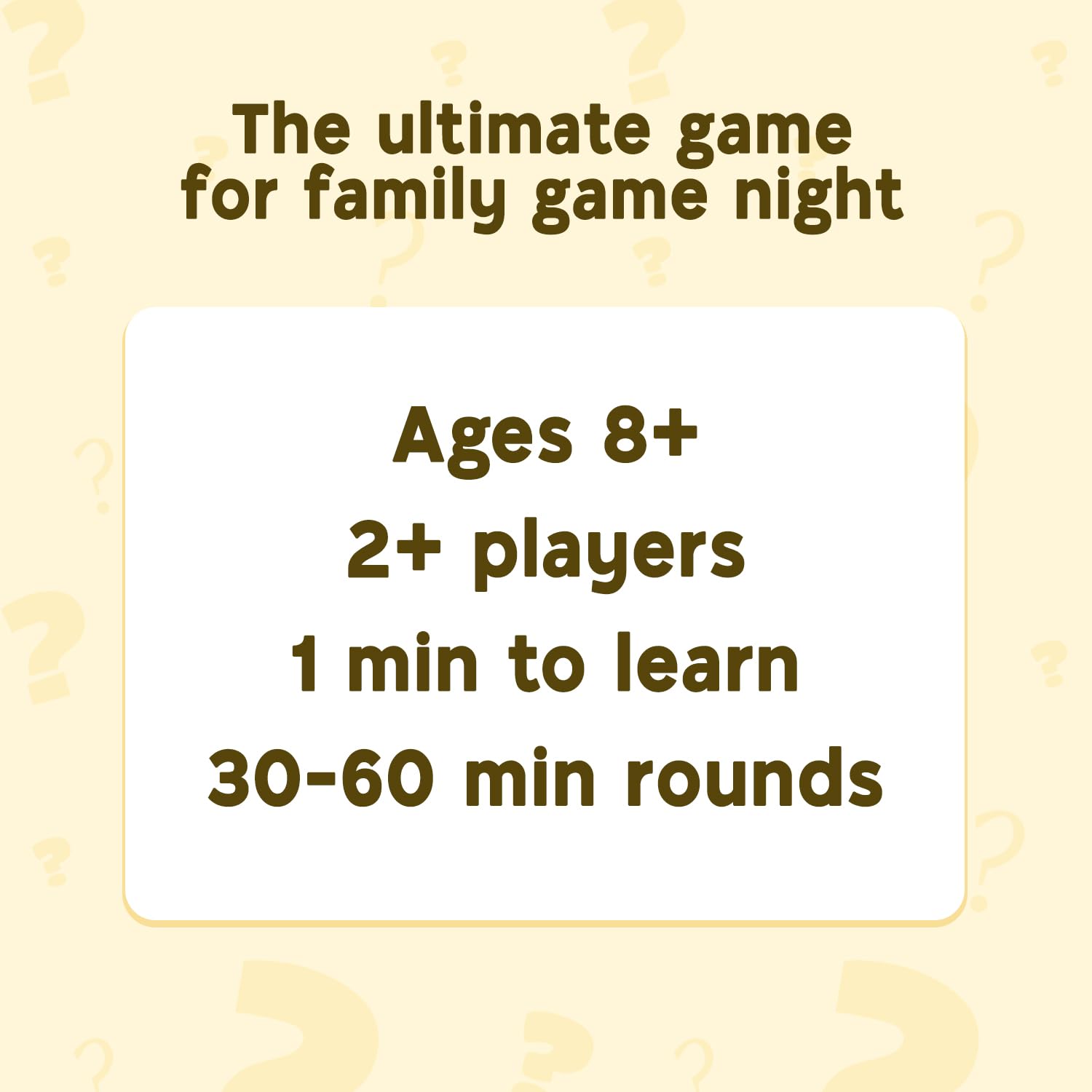 Who Knows More? family game night setup sparks laughter and teamwork.