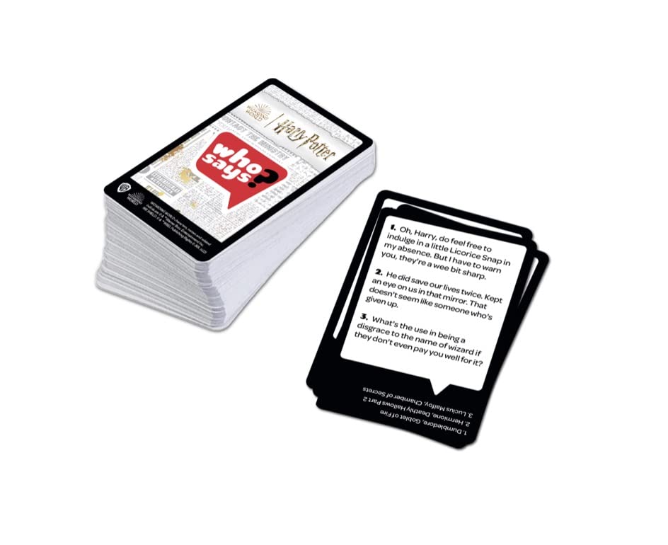 Who Says? Harry Potter Edition fake-quote-card introduces twists that spark discussion