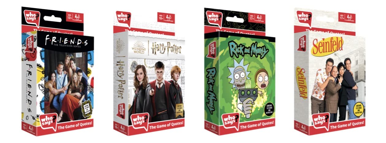 Who Says? Harry Potter Edition game-night setup encourages social play and quick rounds