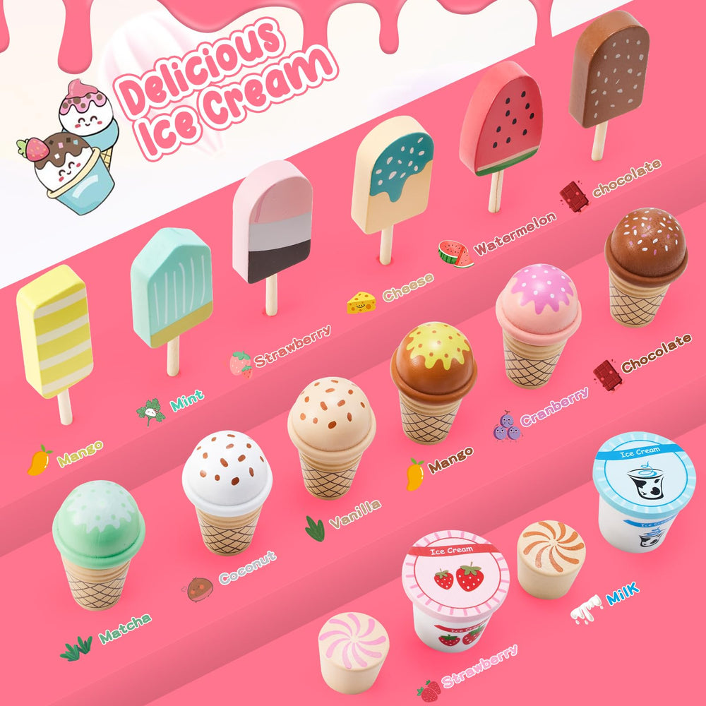 WHOHOLL menu card guides selections and adds realistic retail vibes for kids.