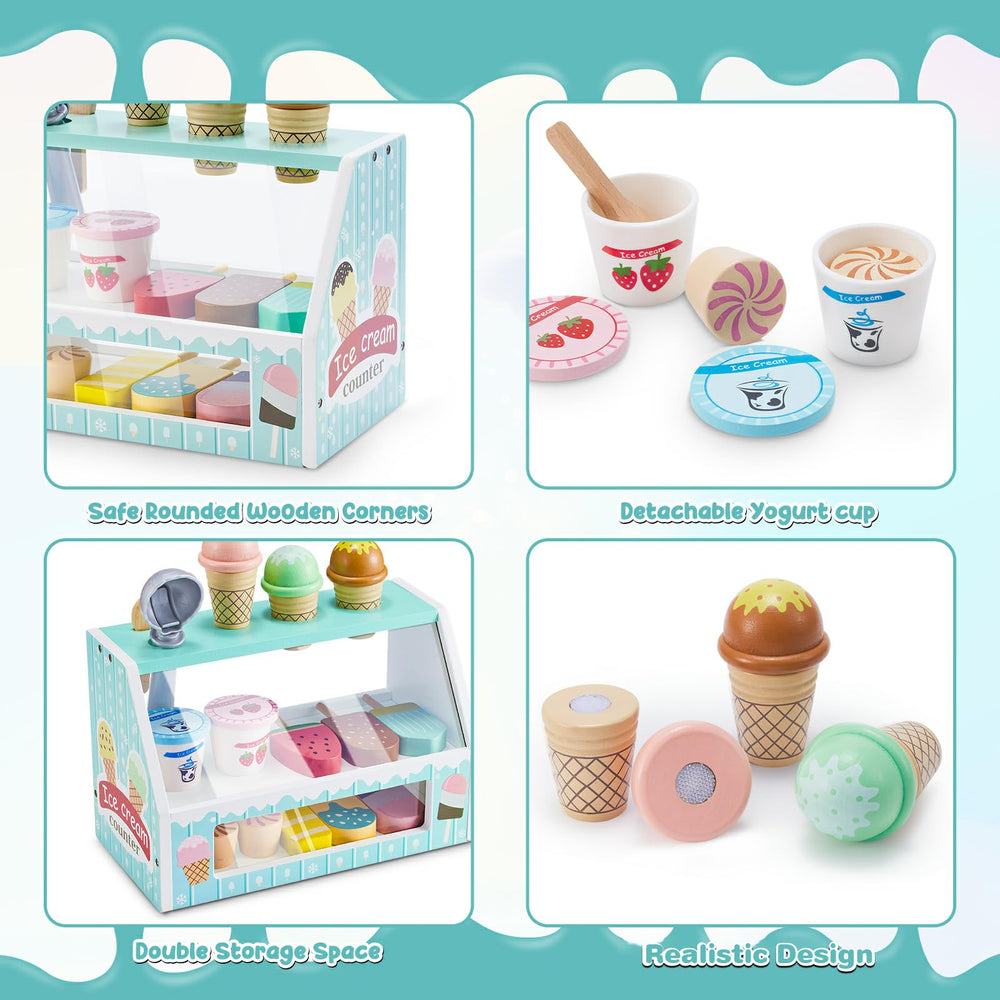 WHOHOLL kid-friendly ice cream shop play encourages imagination.