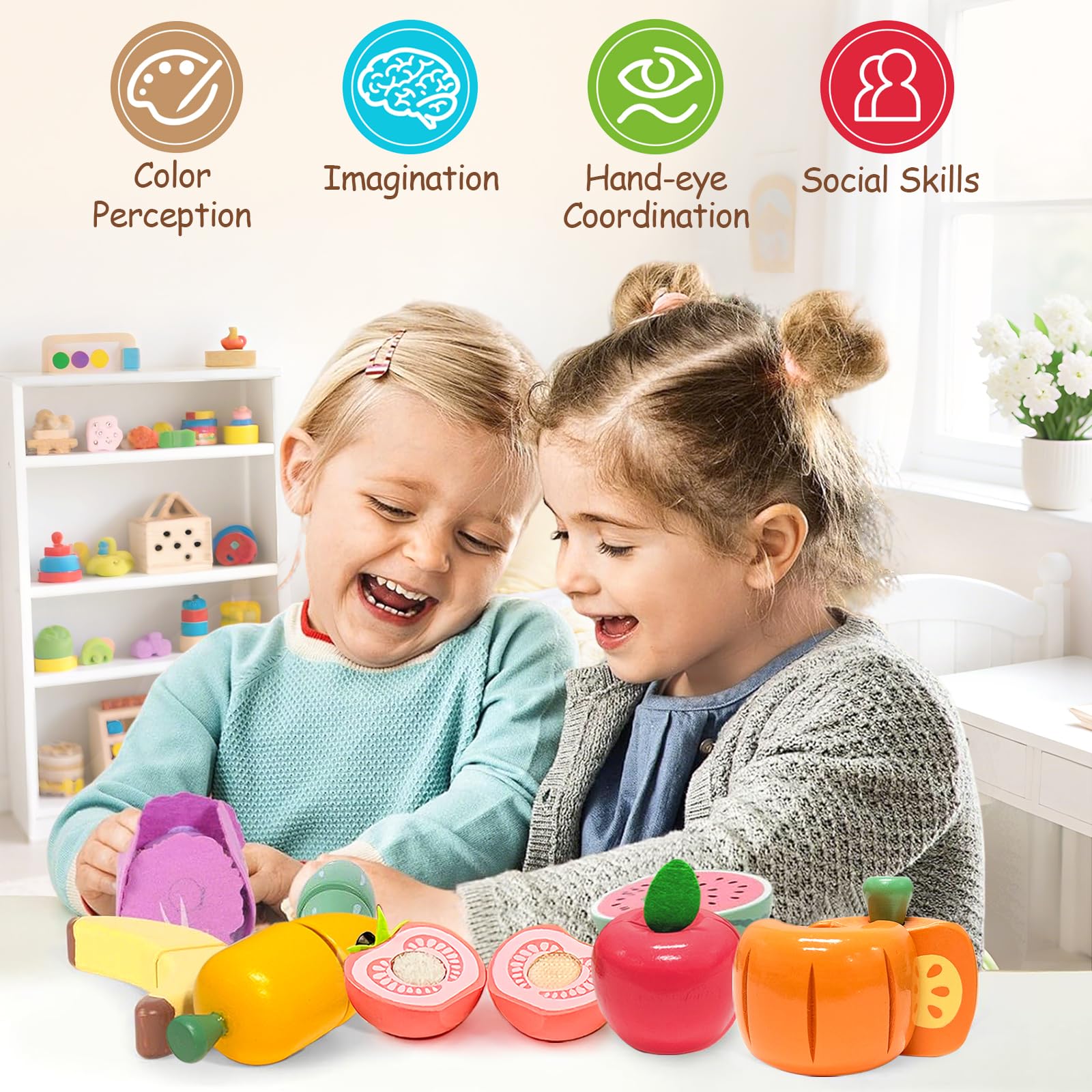 WHOHOLL realistic crunch sounds enhance sensory pretend cooking