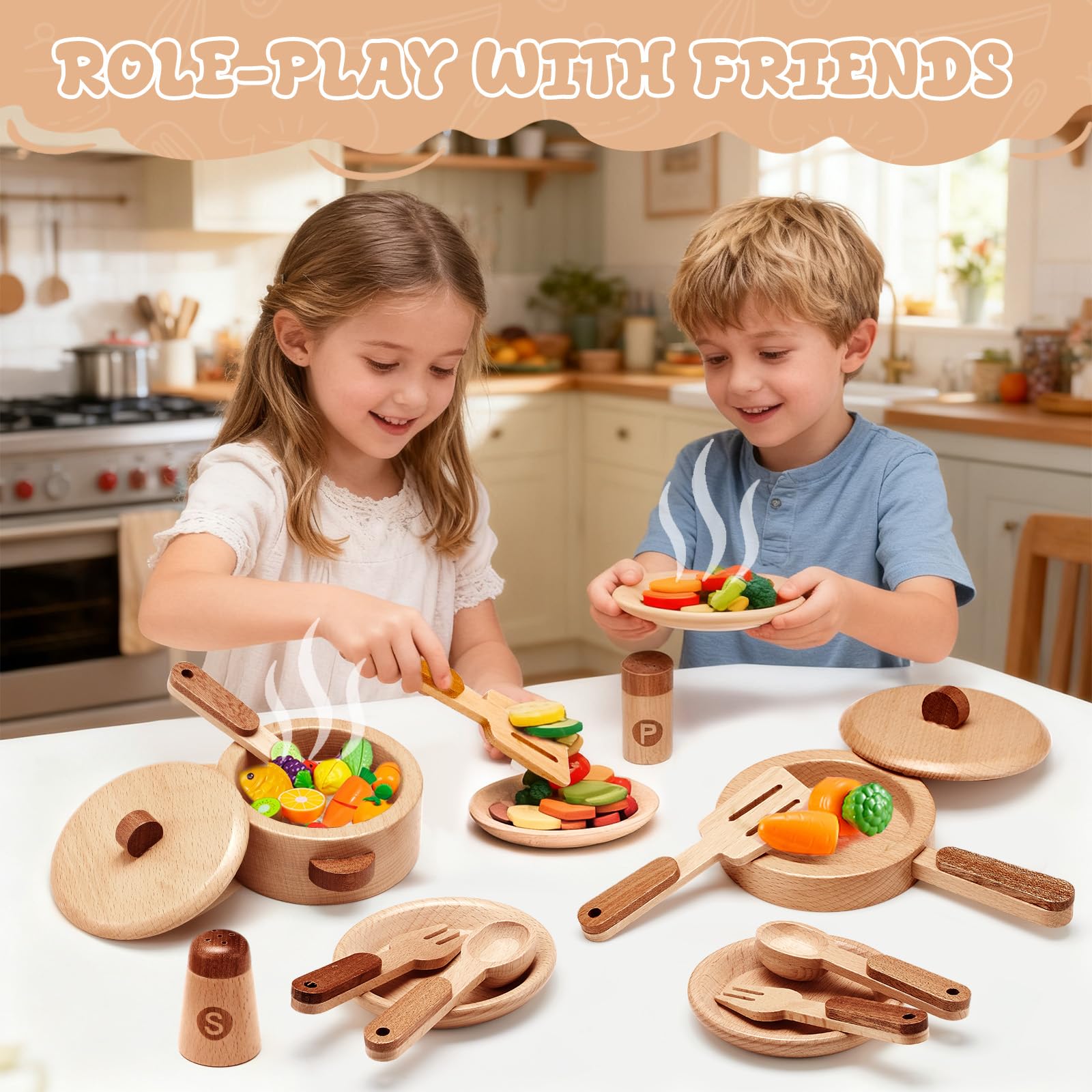 WHOHOLL travel-friendly playset is easy to pack for trips and picnics.