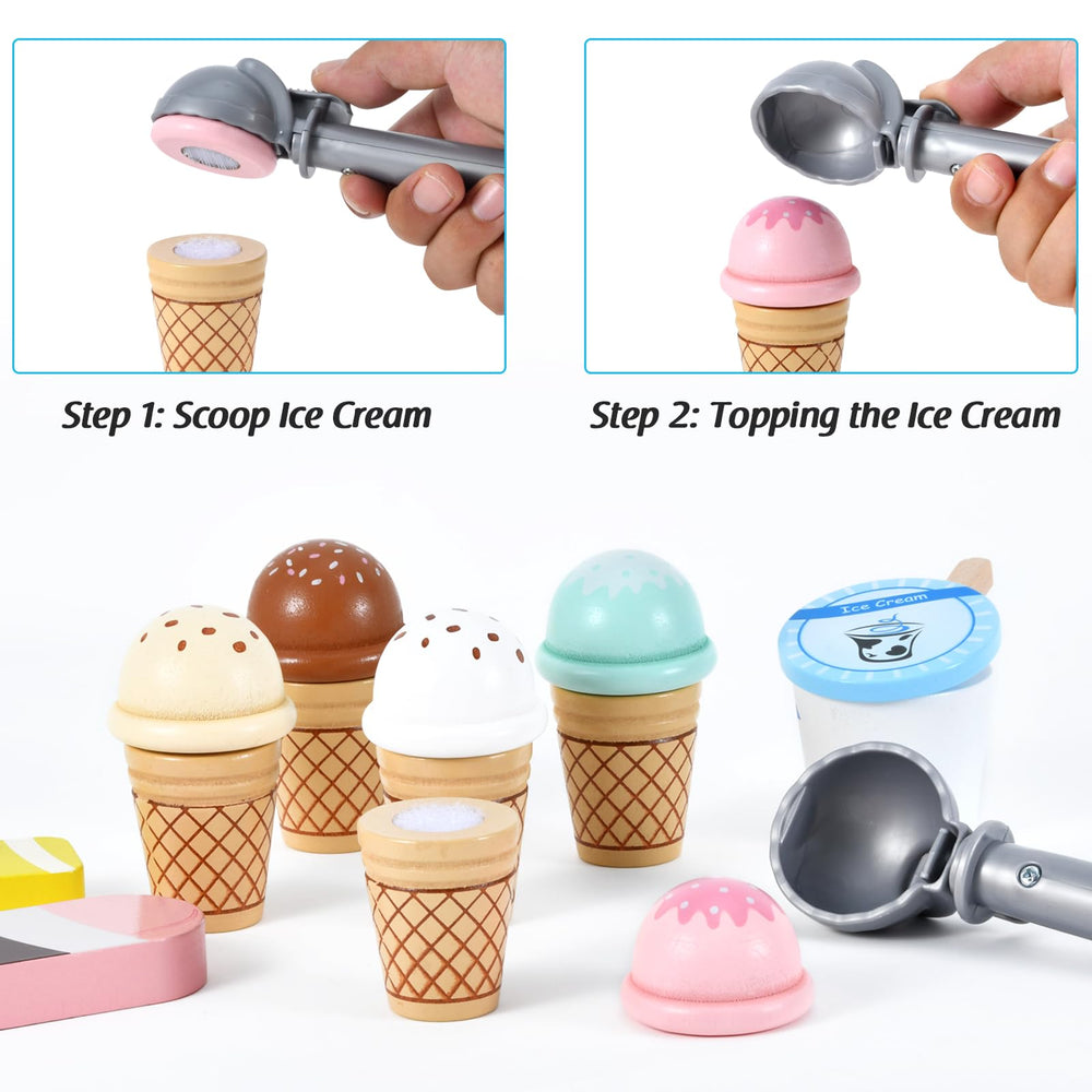 WHOHOLL wooden spoons and utensils support shared play and social skills