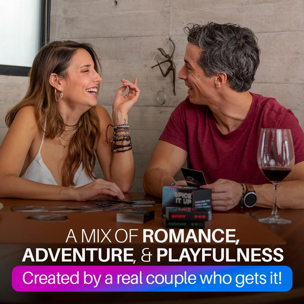 Why Don't We Spice It Up conversations closeup with connection prompts.