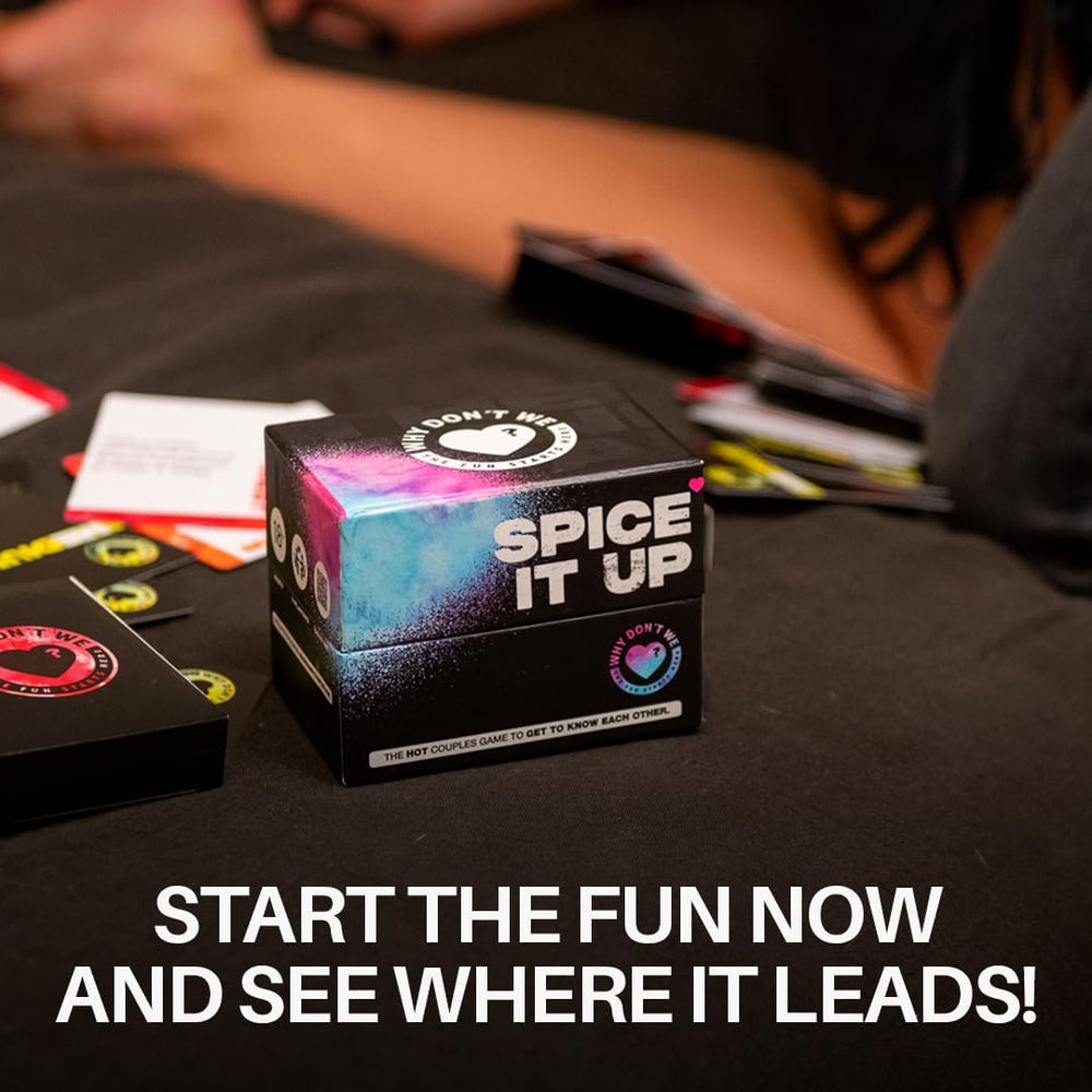 Why Don't We Spice It Up gift box ideal for anniversaries and date nights.