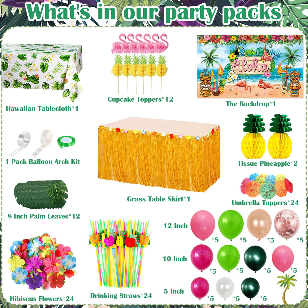 WHYMEO grass table skirt provides a beachy base for banquet tables
