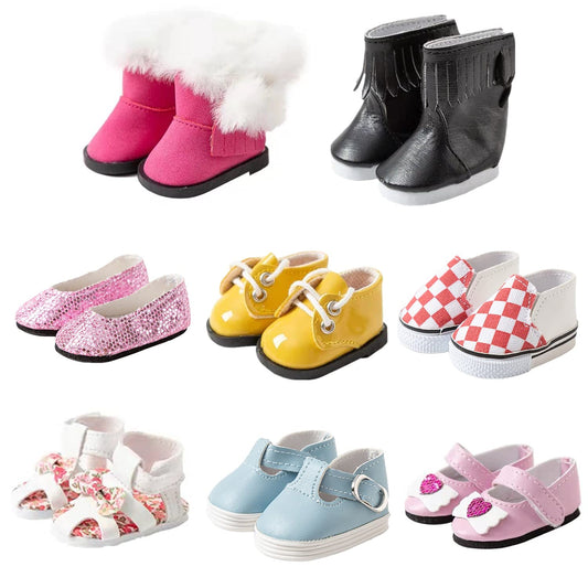 WHYS FXSN Wellie Wishers boots shown for easy doll dressing and play.