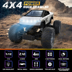WIAORCHI RC car off-road tires provide strong grip across varied surfaces.