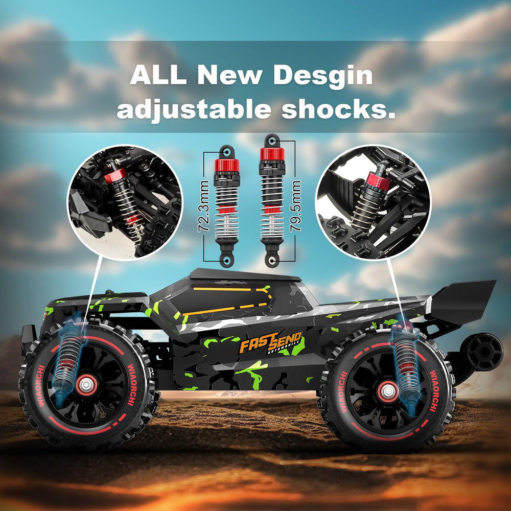 WIAORCHI RC Truggy motor with heatsink ensures cooler operation at speed