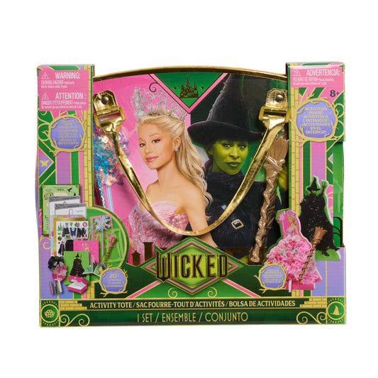 Wicked Activity Tote with two fabric characters for imaginative play and standees.
