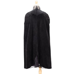 Wicked Elphaba cape closeup shows textured fabric and Velcro