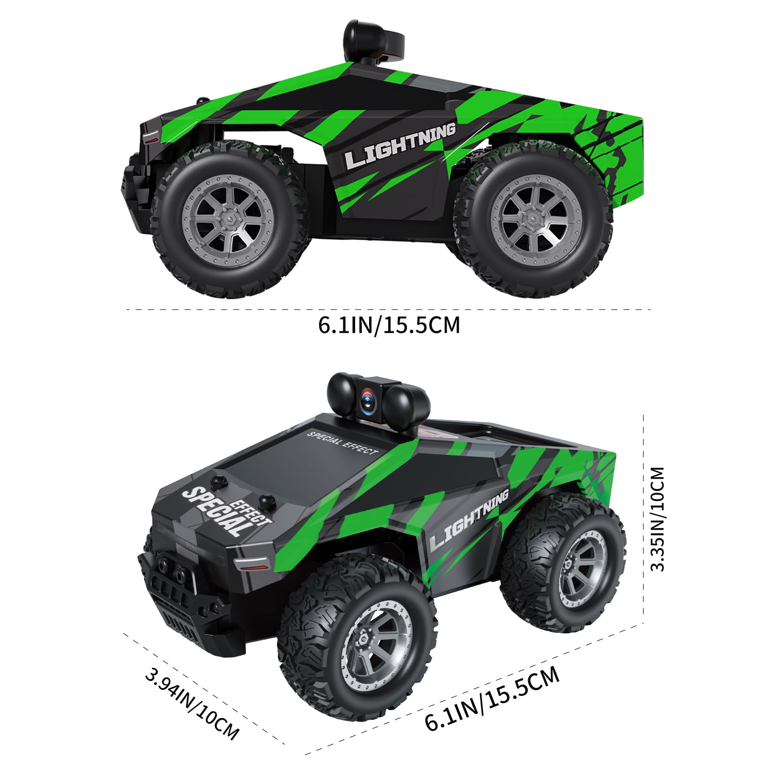 Wickena RC car precise remote control for smooth maneuvering.