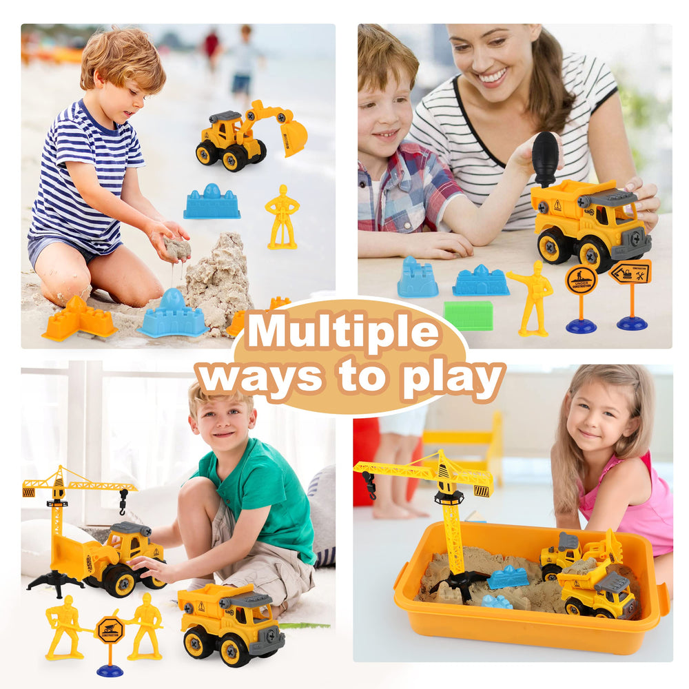WICOTOO take-apart construction trucks encourage rebuilding play and problem-solving