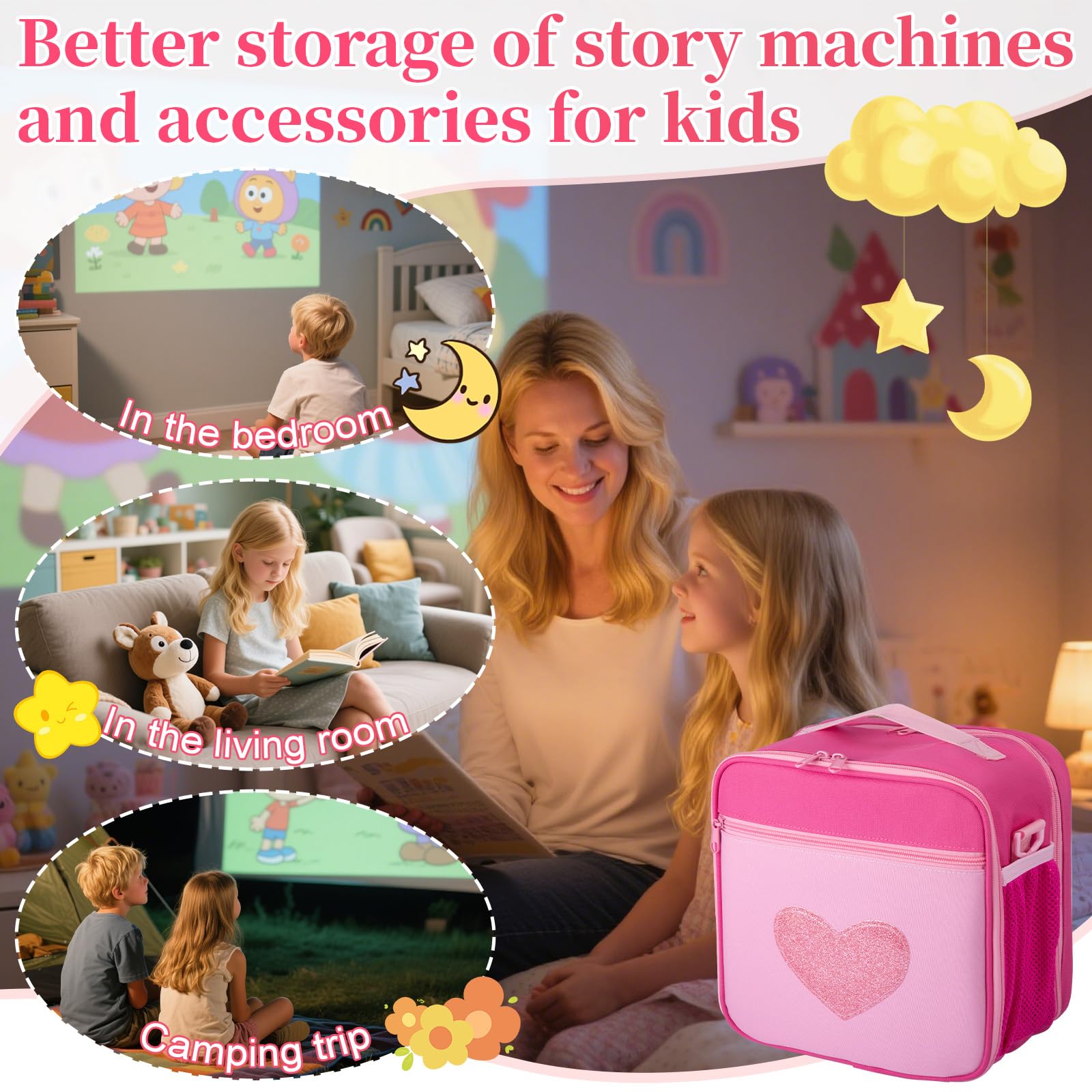 Wigojoy case packed with books and characters demonstrates large capacity design