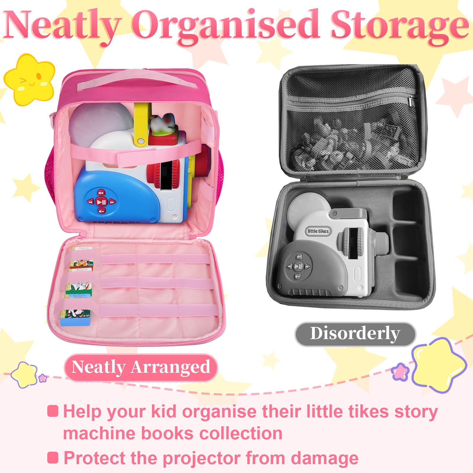 Wigojoy padding detail on pink case demonstrates thick protection for delicate items