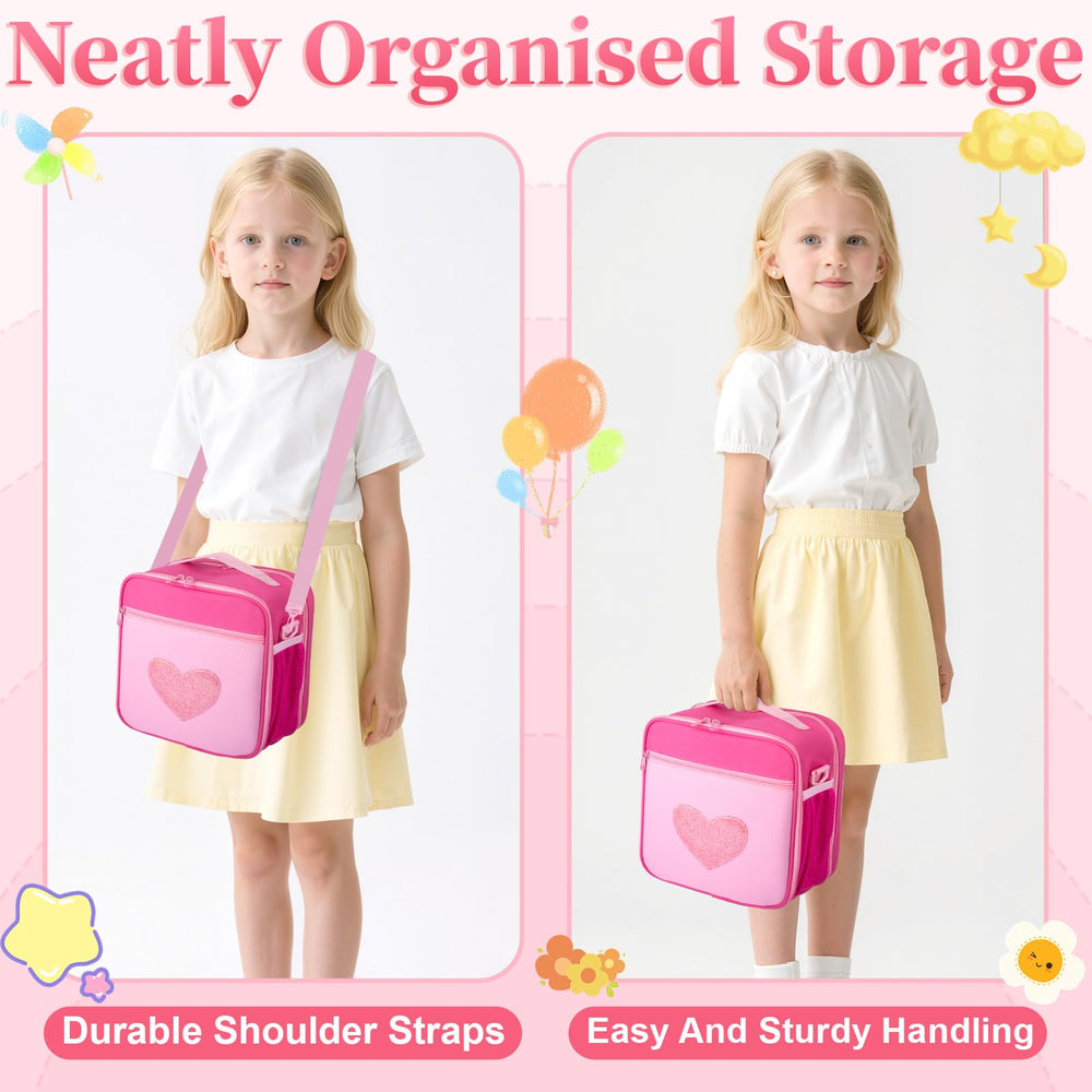 Wigojoy pink organizer in travel setup demonstrates portability for bedtime stories