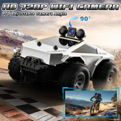 Wihaki RC car camera tilted at 45 degrees for wider shooting angles