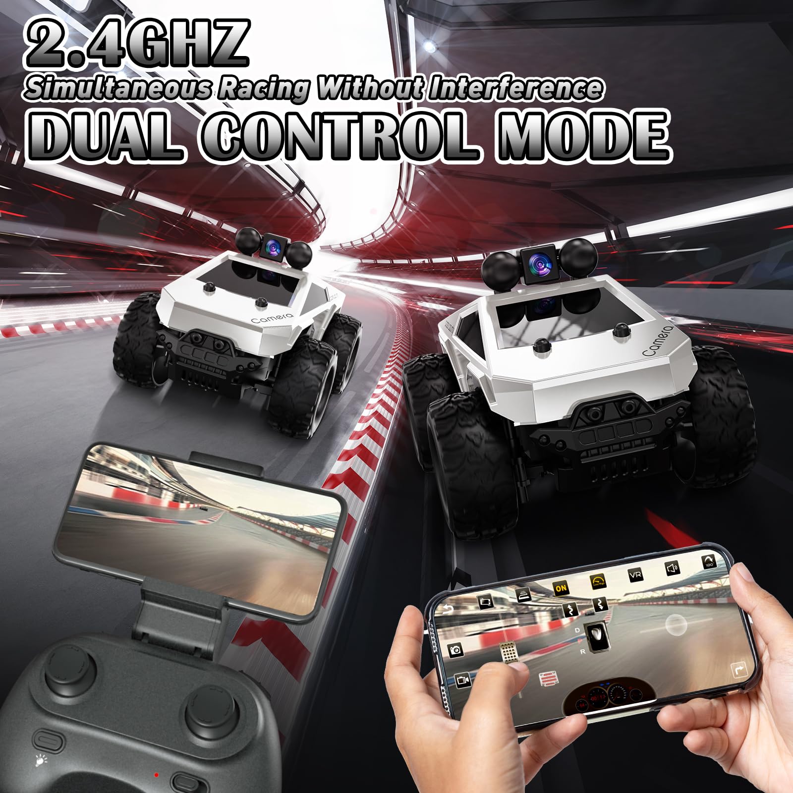 Wihaki RC car dual rechargeable batteries enabling longer play sessions