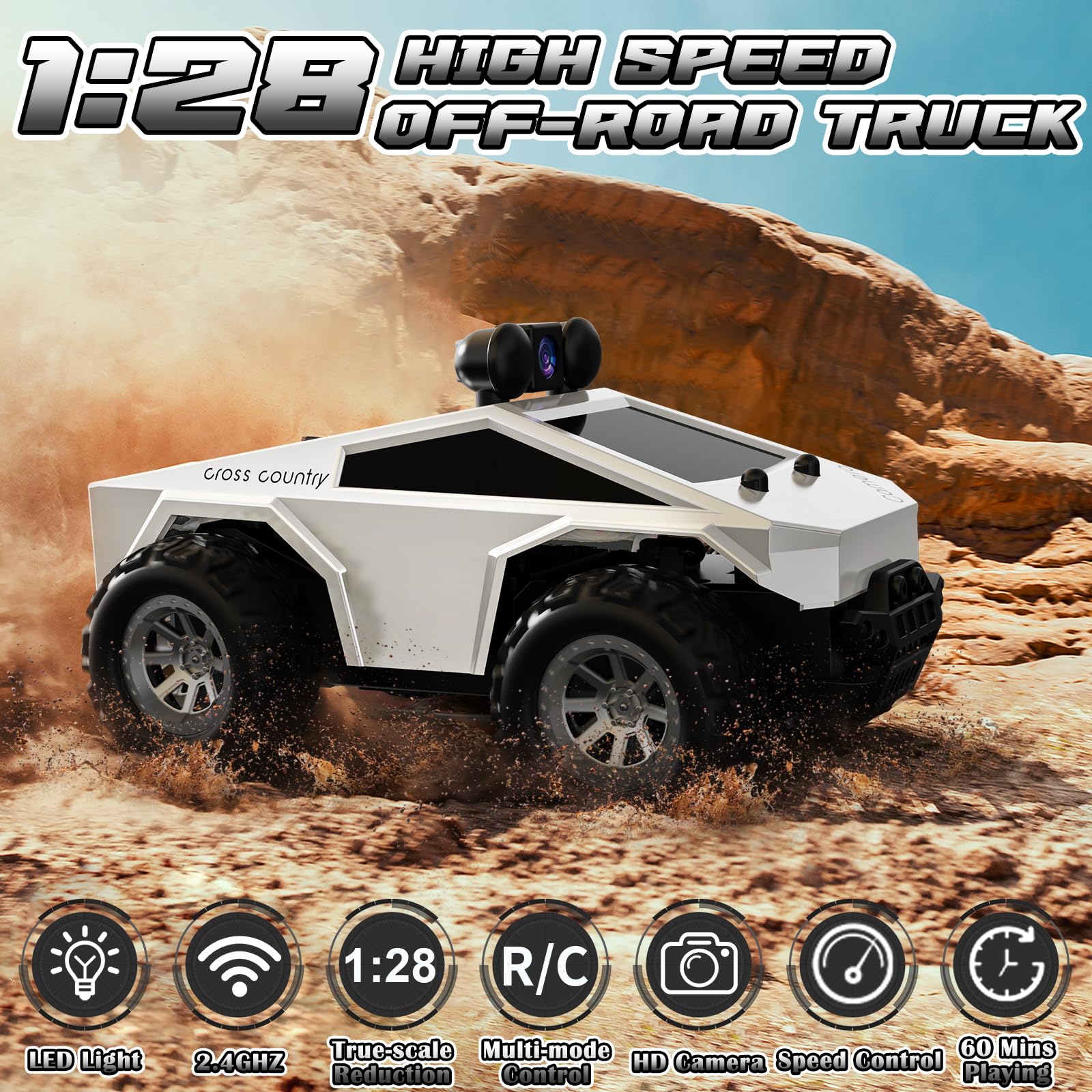 Wihaki RC car LED headlights for night driving and added visibility