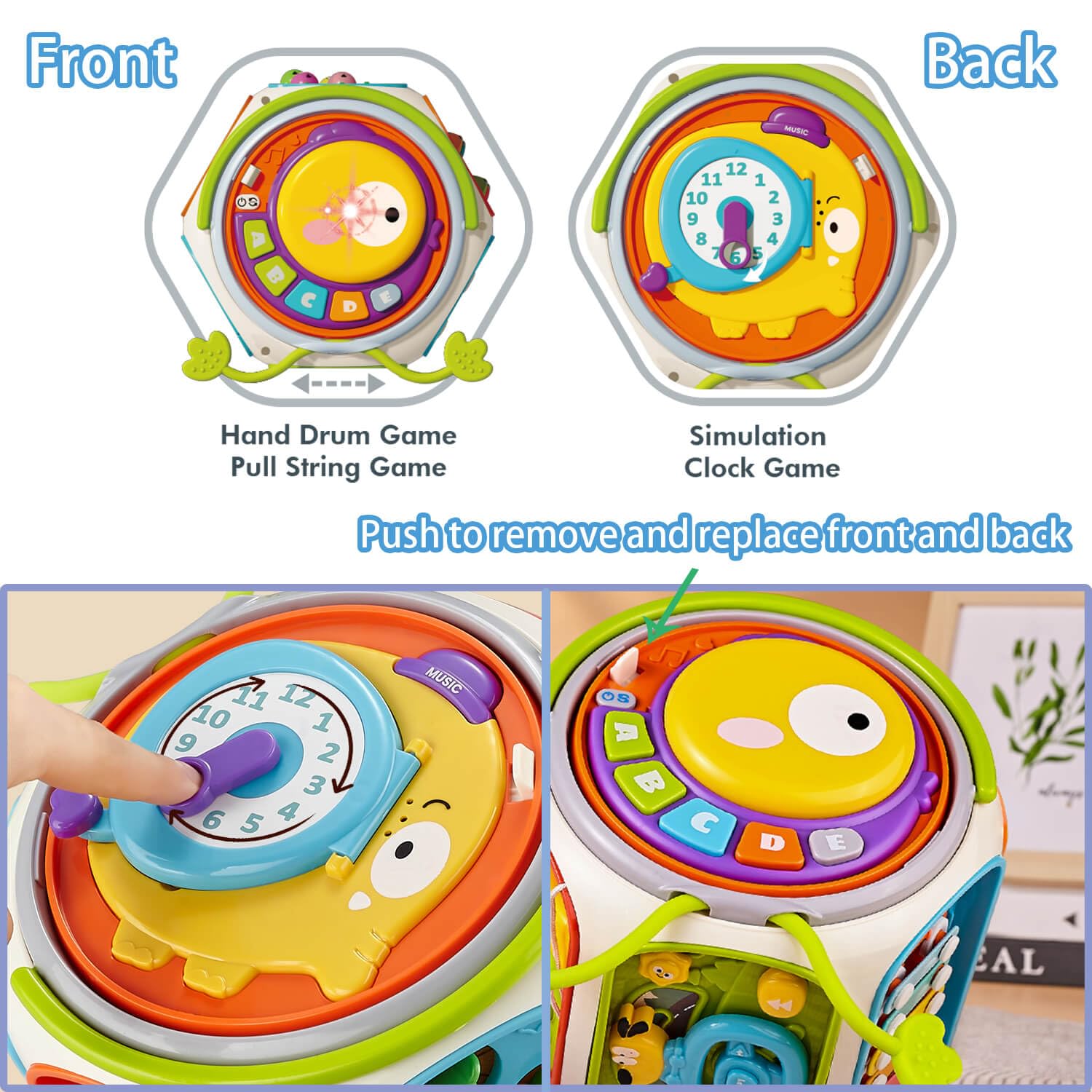 WIIBAAHO gift-ready toy for 1-year-old boys and girls